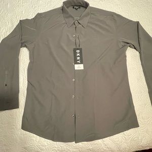 DKNY Gray Dress Shirt for men